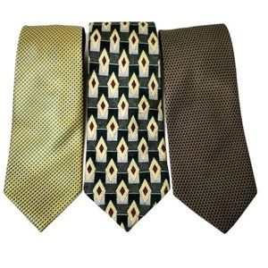 TIE BUNDLE 3PC YELLOW & BROWN